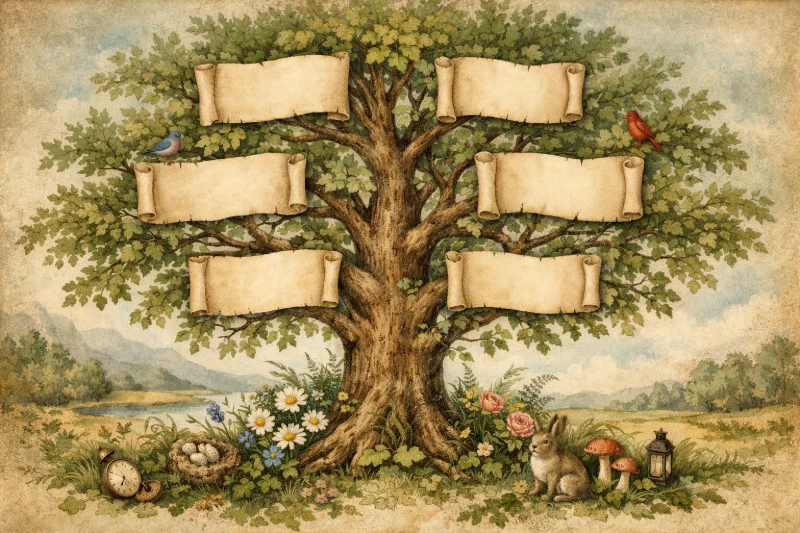 Family tree illustration