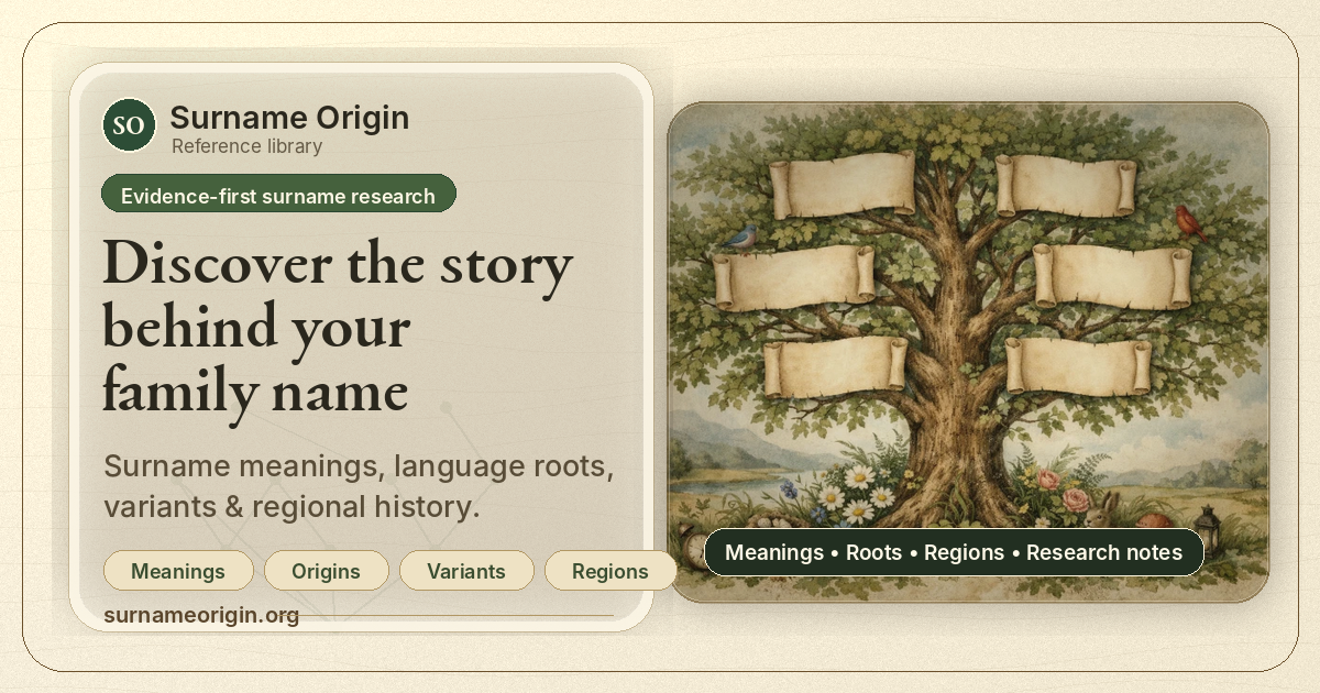 Surname Origin | Surname Meanings and Origins